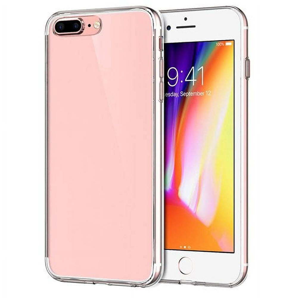 KEY Soft Case for iPhone 8 Plus, 7 Plus, 6s Plus, 6 Plus - Clear